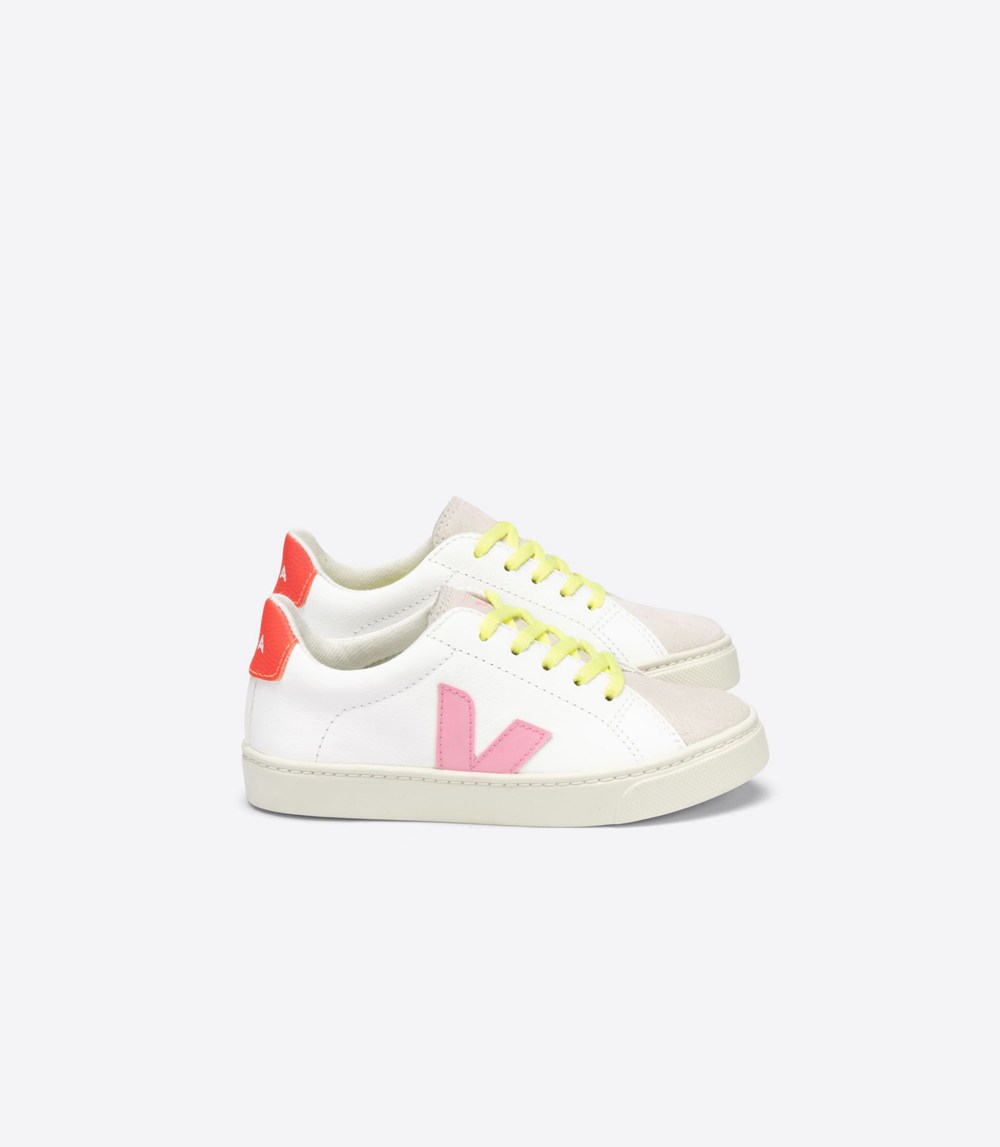 Veja Trainers Kids White - Esplar Lace Chromefree - UEVS-67432